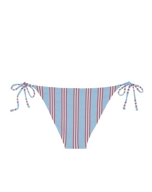 Comporta blauw gestreept klassiek bikinibroekje met strik
