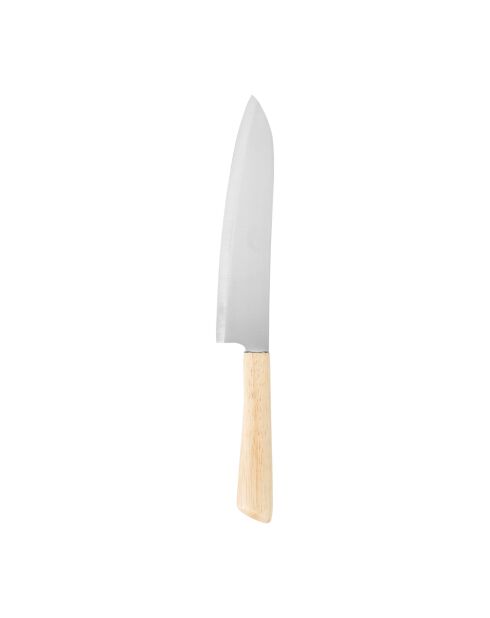Couteau chef inox Legno gris - 4,5x2,4x33,5 cm
