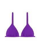 Top bikini a triangolo viola