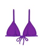 Top bikini a triangolo viola