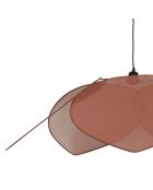 Sospensione in lino marrone - D110xH39 cm