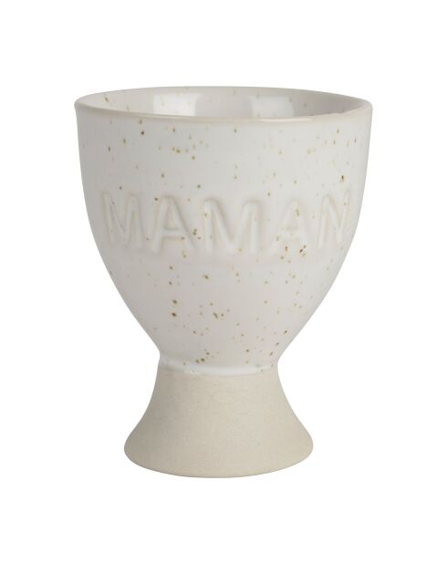 Ecru Ecru Eierdopje voor het hele gezin - H: 6 cm