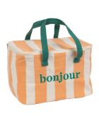 Borsa termica in corallo Palma e verde - 24 x 17 cm