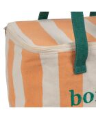 Borsa termica in corallo Palma e verde - 24 x 17 cm