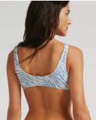 Runner Waves blauwe bikinitop