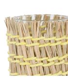 Medi-Summer gelber Kerzenhalter - H: 10 cm