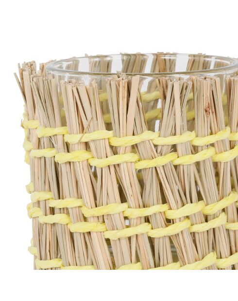 Medi-Summer gelber Kerzenhalter - H: 10 cm