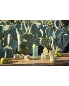 Medi-Summer gelber Kerzenhalter - H: 10 cm