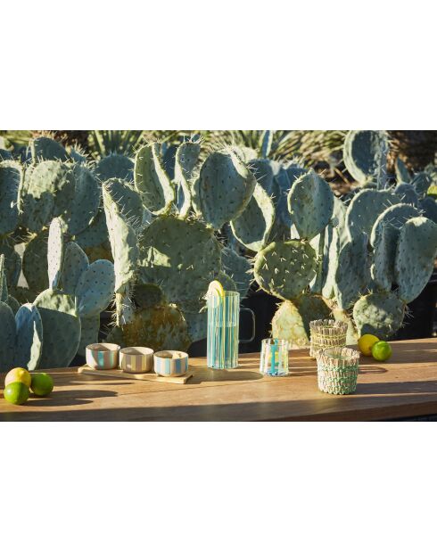 Medi-Summer gelber Kerzenhalter - H: 10 cm