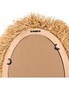 Miroir oval Cuzco naturel - 54x71 cm