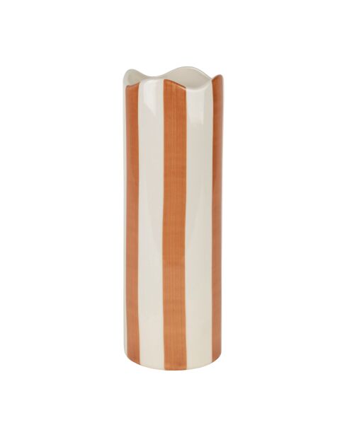 Vase cylindrique Artist terre - H: 23 cm