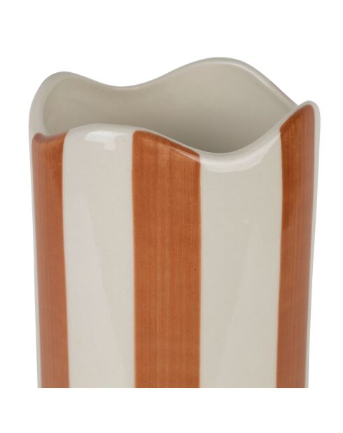 Vase cylindrique Artist terre - H: 23 cm
