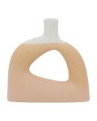 Vase soliflore Earthnote beige - H: 17 cm