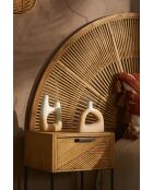 Vase soliflore Earthnote beige - H: 17 cm