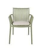 Poltrona Lumi khaki con cuscino - 59 x 82 cm