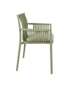 Poltrona Lumi khaki con cuscino - 59 x 82 cm