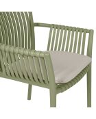 Poltrona Lumi khaki con cuscino - 59 x 82 cm