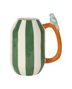 Vase Somptua vert et orange - H: 24,2 cm