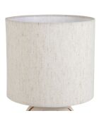 Lamp Paese bruin en ecru - 20 x 40 cm