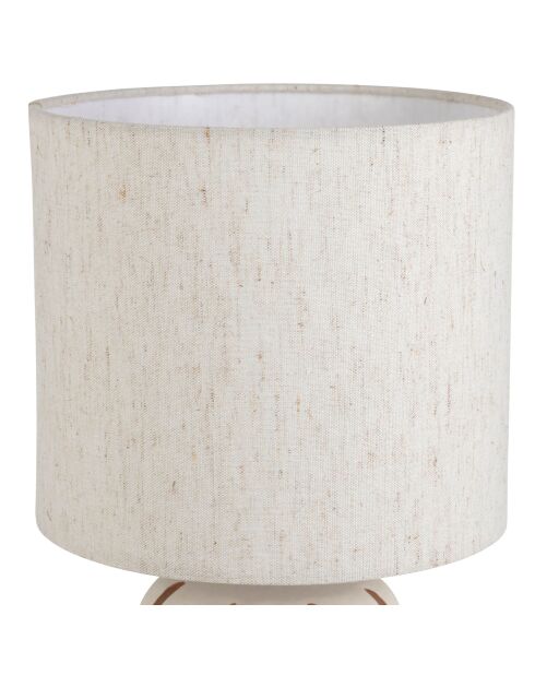 Lamp Paese bruin en ecru - 20 x 40 cm