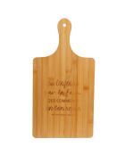 Bamboe snijplank FSC Bonjour-Bonjour Text Decor - 39x20 cm