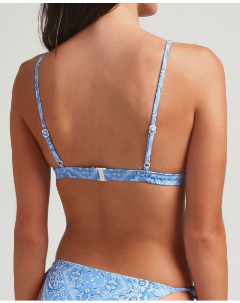 Sportieve Bandana azzurra bikinitop