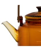 Dilacia amberkleurige theepot met filter - 85 cl