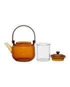 Dilacia amberkleurige theepot met filter - 85 cl