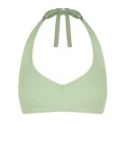 Top de bikini con lazo verde menta