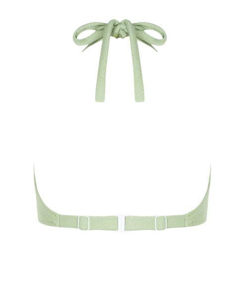 Pfefferminzgrünes Bändchen-Bikinioberteil