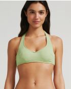 Top de bikini con lazo verde menta