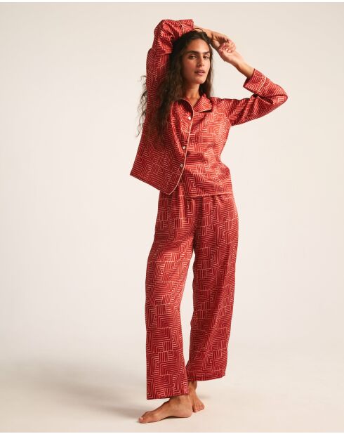 Pyjama Yakarta rouge
