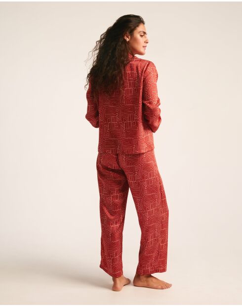 Pyjama Yakarta rouge