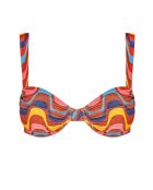 Haut de bikini Balconette Rivera multicolore