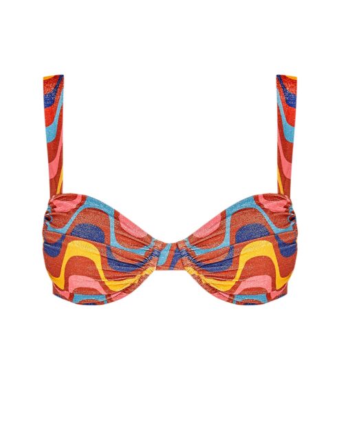 Haut de bikini Balconette Rivera multicolore