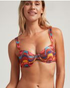 Haut de bikini Balconette Rivera multicolore
