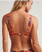 Haut de bikini Balconette Rivera multicolore