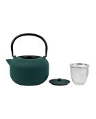 Theepot met groene vlechtjes - 1L