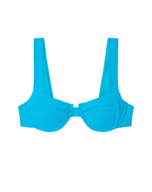 Haut de bikini balconnet Bird bleu