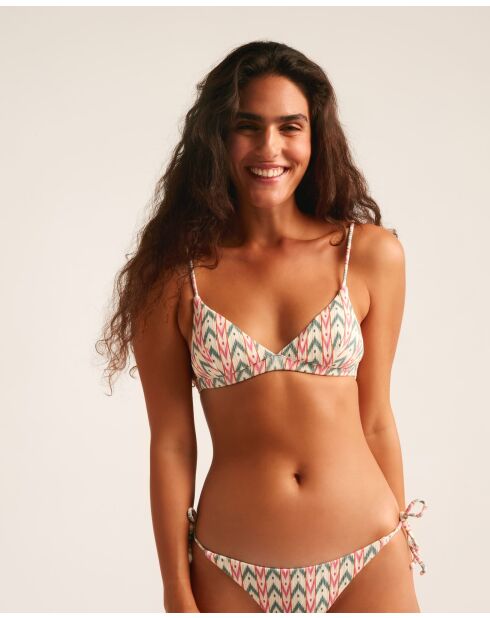 Sportieve bikinitop van Formentor met ecru print