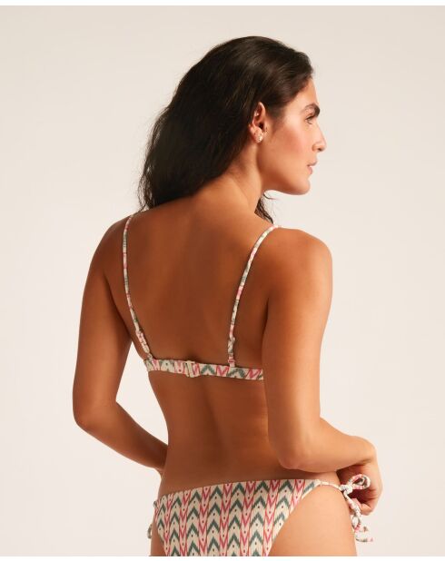 Sportieve bikinitop van Formentor met ecru print