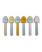 Cuillère à glace  x  6 Boîte Colorea longueur - 9 cm