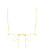 Haut de bikini Flame Al Sole imprimé fond écru