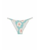 Klassisches Bikiniunterteil mit blauem Hintergrundprint