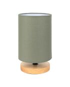 Lampe Filen in Khaki und Natur - 13,5 x 23 cm