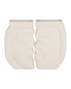Vase  x 2 Greeka beige - H: 23 cm