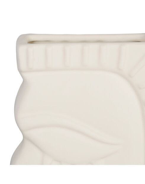 Vase x 2 Greeka beige - H: 23 cm