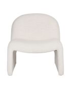 Poltrona minimal ecru - 71 x 69 x 72 cm