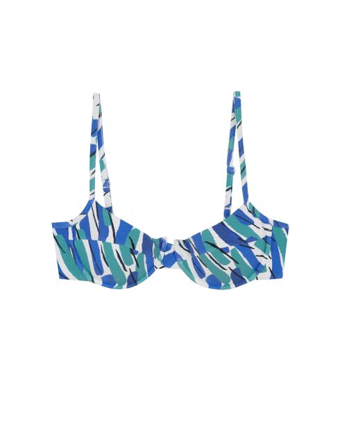 Malibu veelkleurige bikinitop voor op het balkon