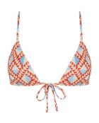 Top mohawk de encaje multicolor